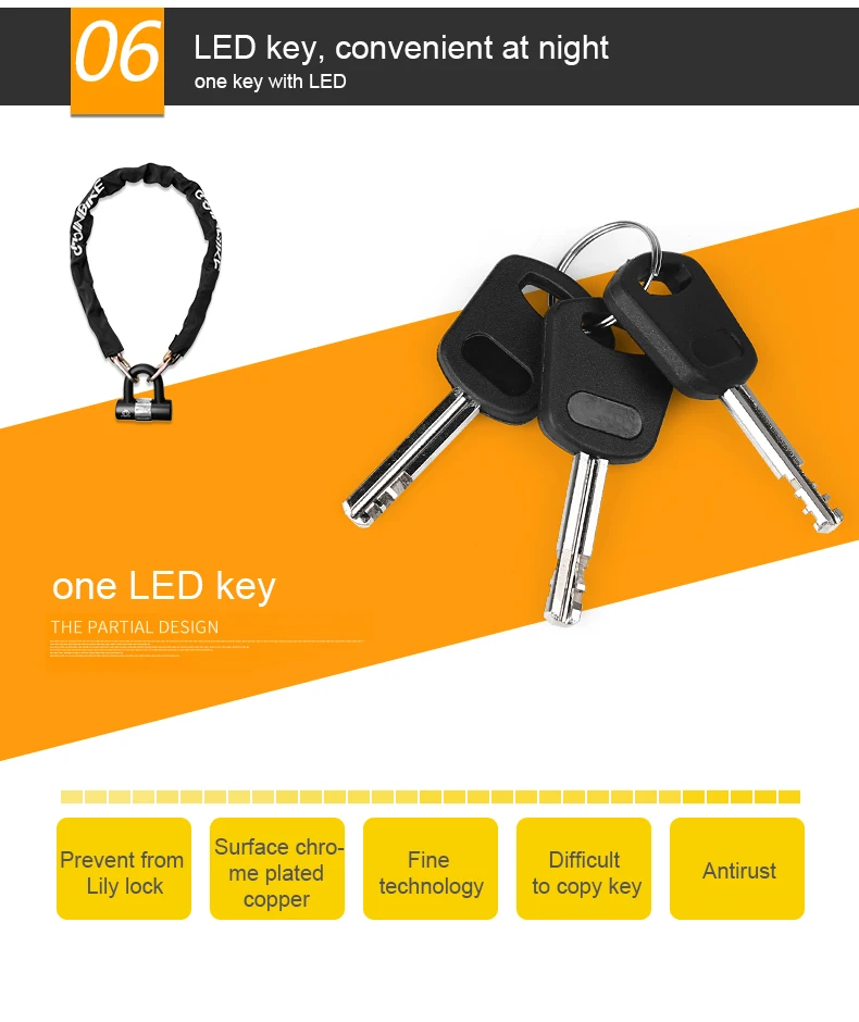 INBIKE замок для велосипедной цепи, u-образный замок, набор противоугонных стеклянных дверей, замок для велосипедной цепи, усиленный, для велоспорта, MTB, Аксессуары для велосипеда