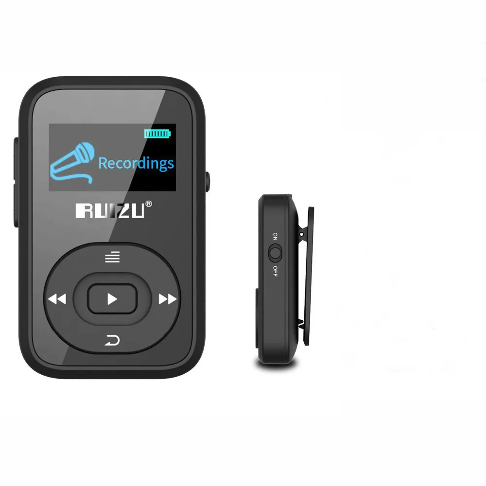Ruidu мини X26 Bluetooth клип MP3 плеер 8 Гб спорт mp3 музыкальный плеер FM радио рекордер поддержка TF карта+ Бесплатный зажим