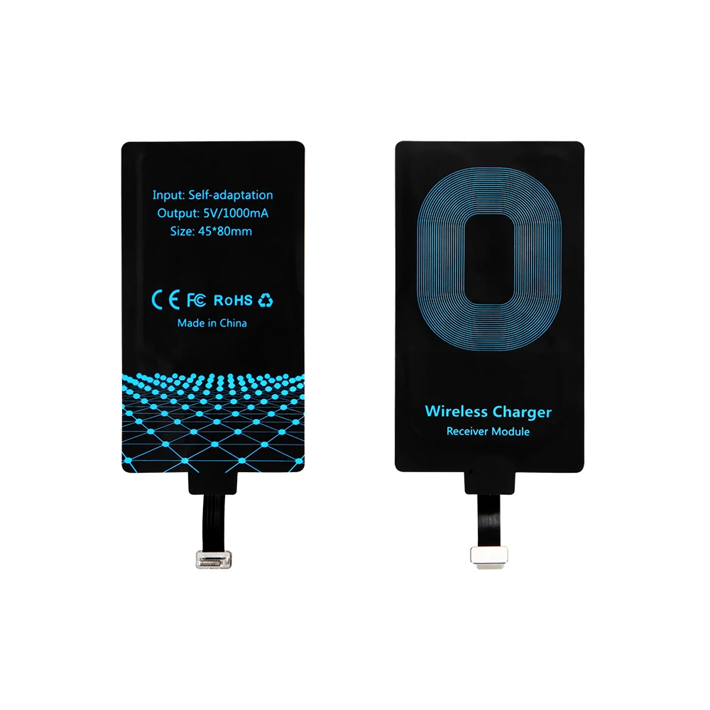 Приемник беспроводного зарядного устройства VNSTRIP 10 Вт + бирки для Micro USB Type C