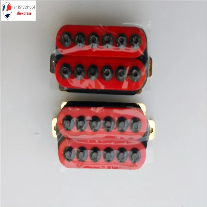 1 комплект магнитная Красная гитара Humbucker Pickup Set перемычка и шея|pickup set|humbucker pickup