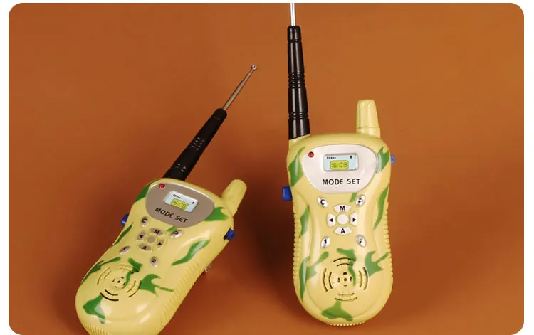 A Pair Walkie Talkie Kids Radio 0.5w Amateur Talkly Children Transceiver Intercom Gift Educational Unisex Plastic Interactive