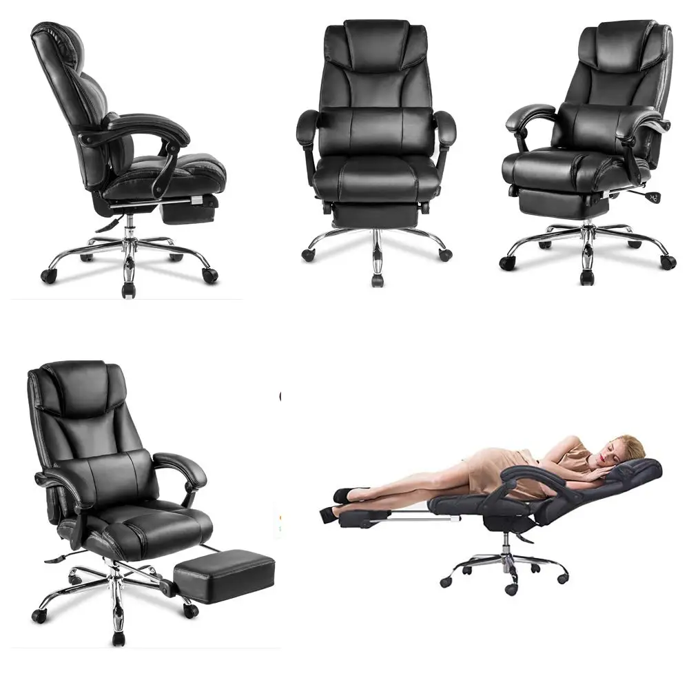 Офисный стул для отдыха с высокой спинкой скрепленное кожаное кресло