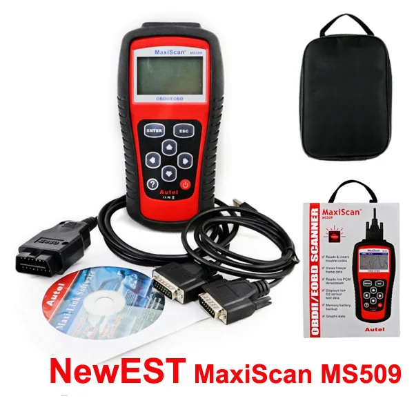 Лучший Бренд Autel MaxiScan Автомобилей Code Reader Maxiscan MS509 OBDII OBD авто OBD2 Сканер MS 509