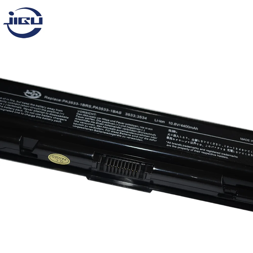 JIGU 10 8 В 6 ячеек ноутбук батарея PA3534U 1BAS для Toshiba Satellite A200 A205 Pa3534u A215 A210 1BRS L300 L450D