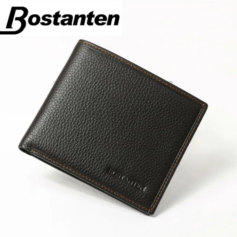 Мужские кошельки Bostanten из 100% натуральной кожи роскошные мужские брендовый