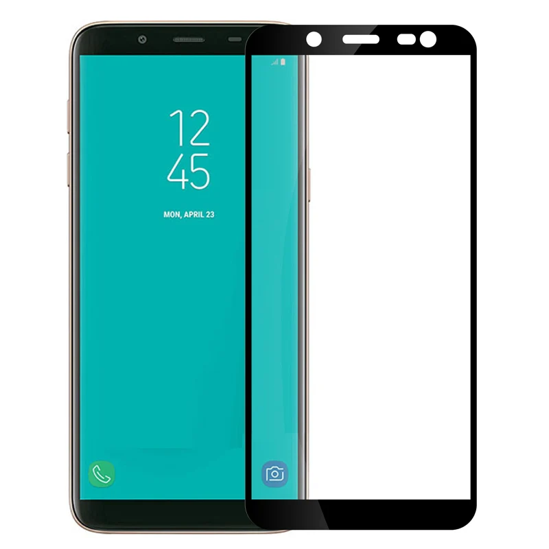3D закаленное стекло для Samsung Galaxy J8 2018 Полное покрытие экрана Взрывозащищенная