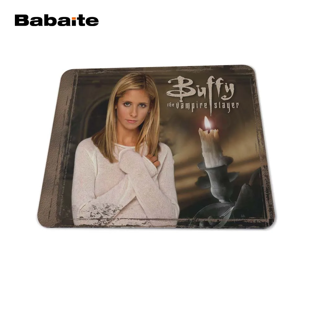 Babaite Buffy Охотник на вампиров резиновый, мягкий, для игр мышь игры черный коврик для мыши мальчик подарок коврик для мышки блокнот коврики для мышки