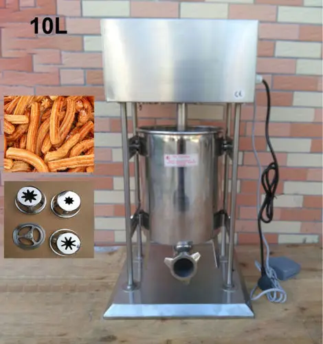 Free Shipping 10L Commercial Electric Auto Spanish Donut Churrera Churro Filler Maker Machine | Бытовая техника