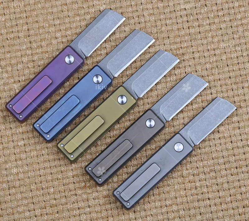 IKIV serge Mini Folding Knife M390 Blade Titanium Handle Tactical Survival Pocket Knives Camping Hunting Key EDC Tool 5 COLOR |