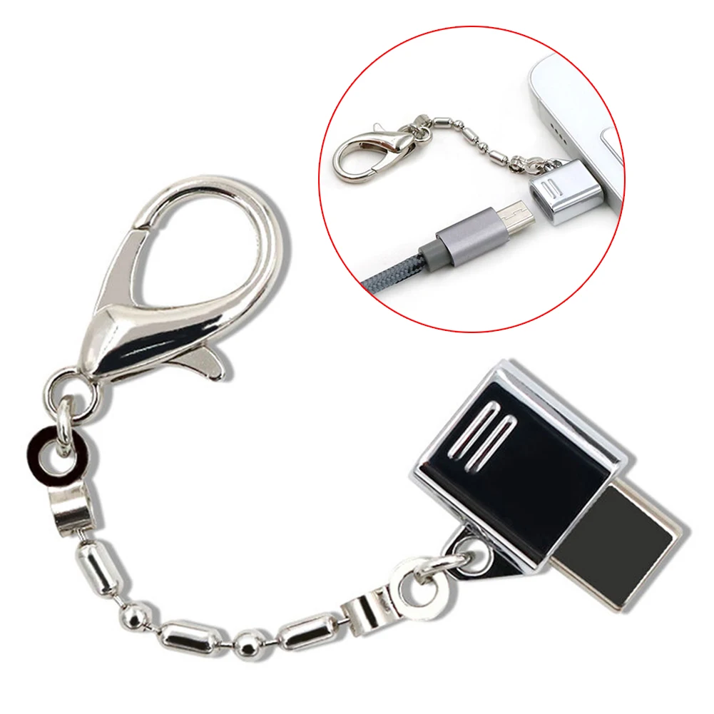 Металлический USB 2 0 Женский к 3 1 type C Мужской конвертер OTG адаптер с брелоком |