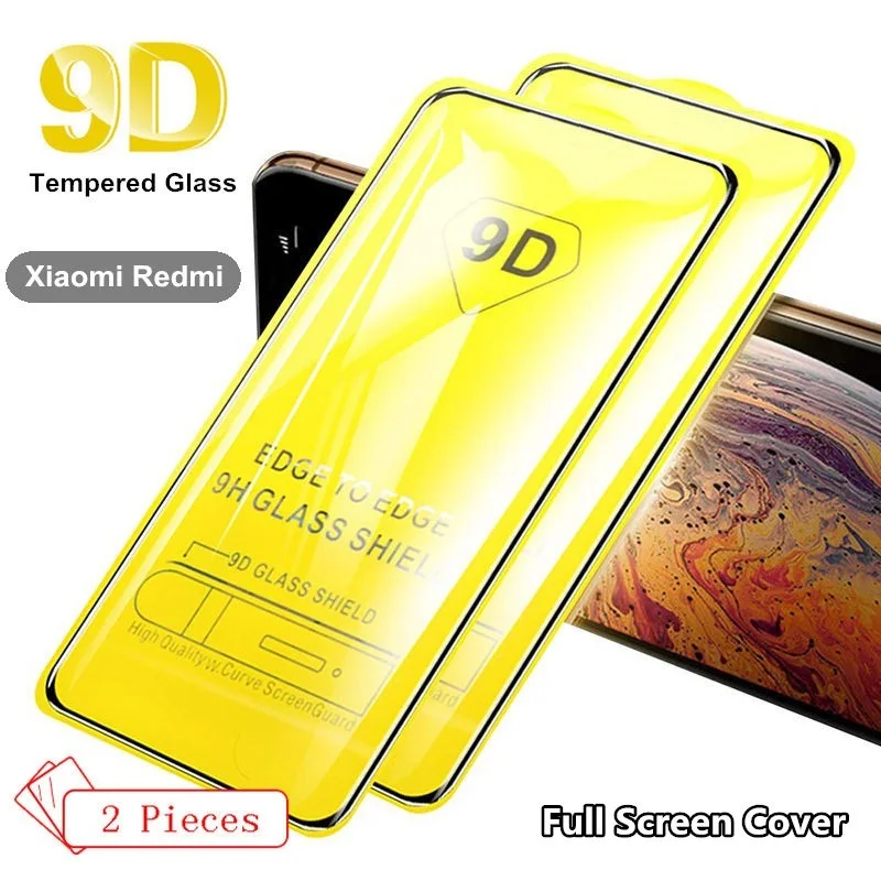 Защитное стекло закаленное для Xiaomi redmi 6 6A 7 7A K20 Pro 4X 5A Redmi Note 4 5 9D 2 шт.|Защитные