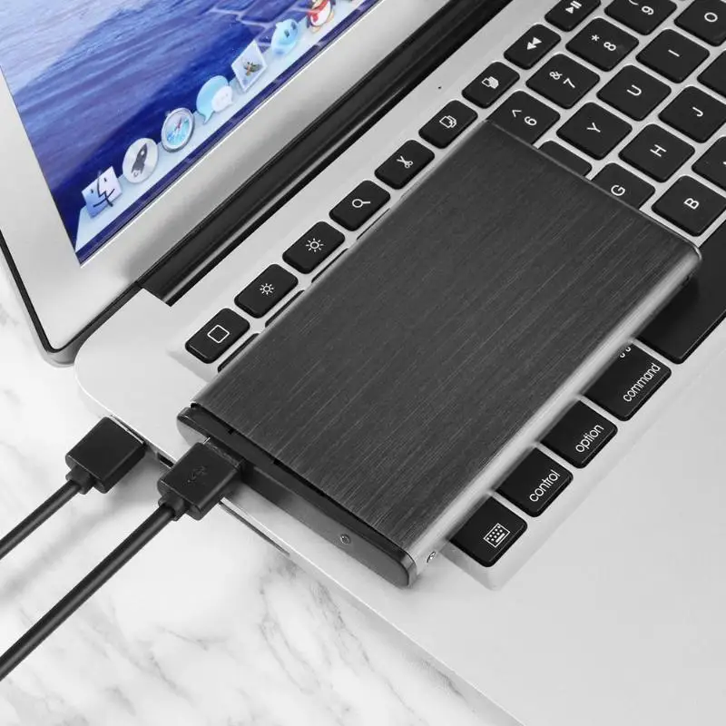 2,5 дюймов USB 2,0 IDE HDD жесткий диск Внешний корпус жесткого диска коробка со светодиодный светильник для ПК ноутбука настольный жесткий диск
