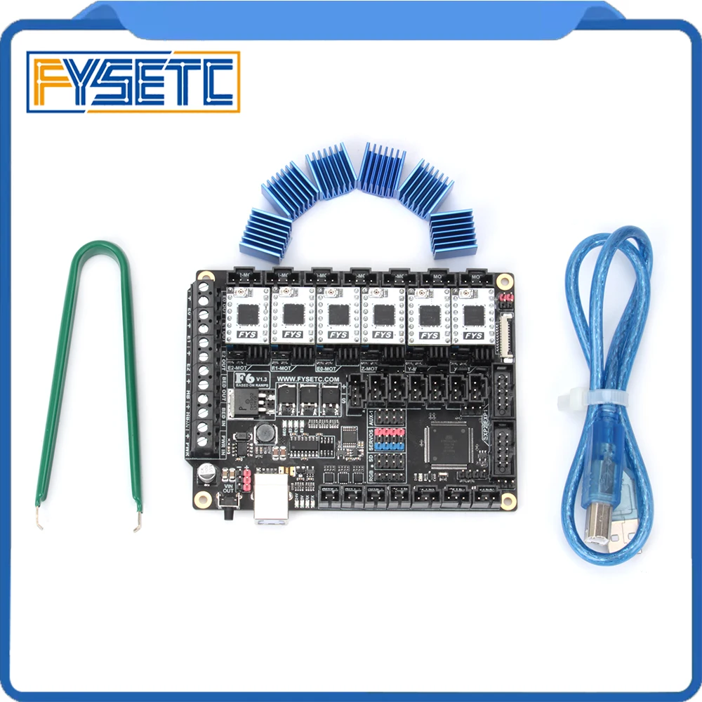 Шаговый Драйвер FYSETC TB67S109 6 шт. + плата F6 V1.3 универсальное решение для электроники