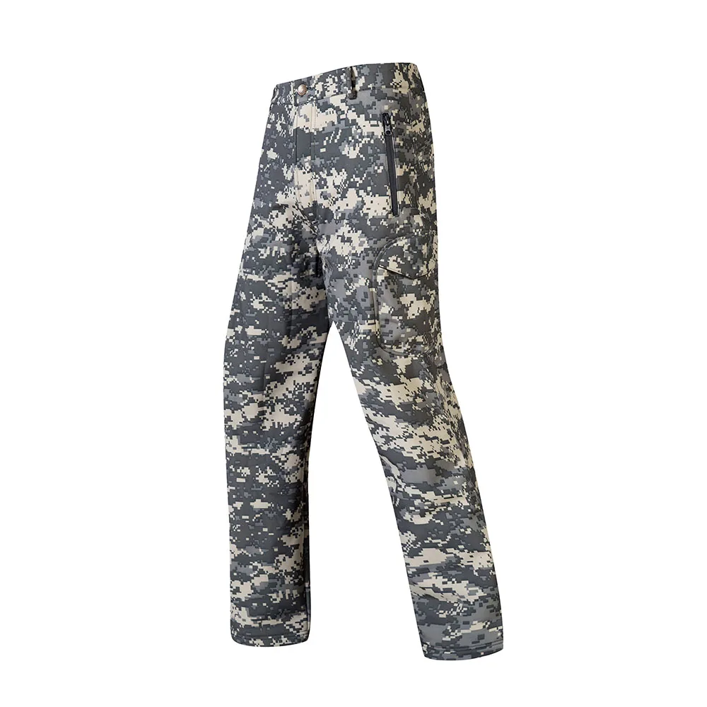ACU WOLFONROAD Мужчины Камуфляж Тактические Брюки Открытый Combat Брюки Армии Softshell Охота Пант Водонепроницаемый Треккинг Туризм Брюки штаны мужские поход Рыбалка спортивные брюки мужские камуфляж - Цвет: ACU