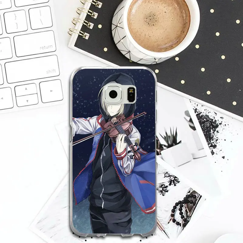 Мода Мультфильм Юрий на льду Юрия тонкий Мягкие TPU чехол для телефона Samsung Galaxy S2 S4