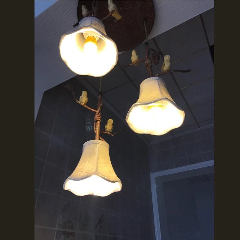 Американский кантри птица подвесной светильник s для столовой спальни лестница