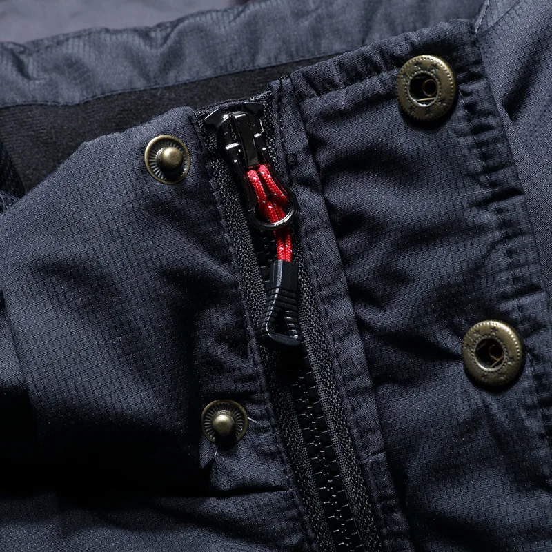 Мужская зимняя куртка с капюшоном модные повседневные плотные теплые пальто на