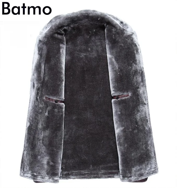 Batmo 2017 новое поступление высокое качество Зимняя Толстая PU Повседневная мужская