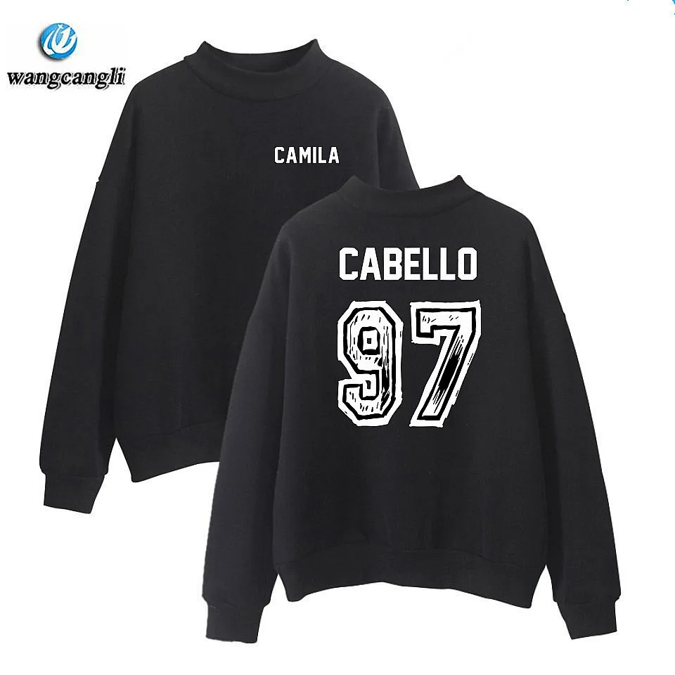 

Рубашка 97 Camila Cabello, спортивный костюм с высоким воротником и толстовкой, унисекс, несколько цветов, XXS -4XL