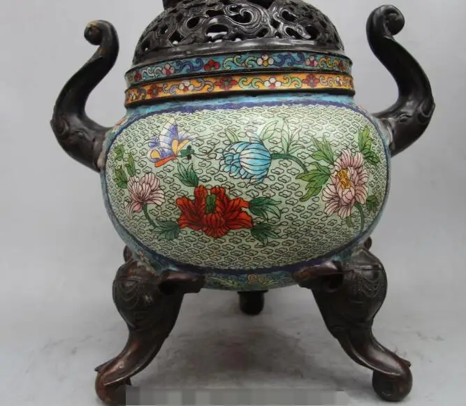 Песня voge gem S6277 20 &quotКлеймо Китайский Перегородчатой Эмали Бронзовый Слон