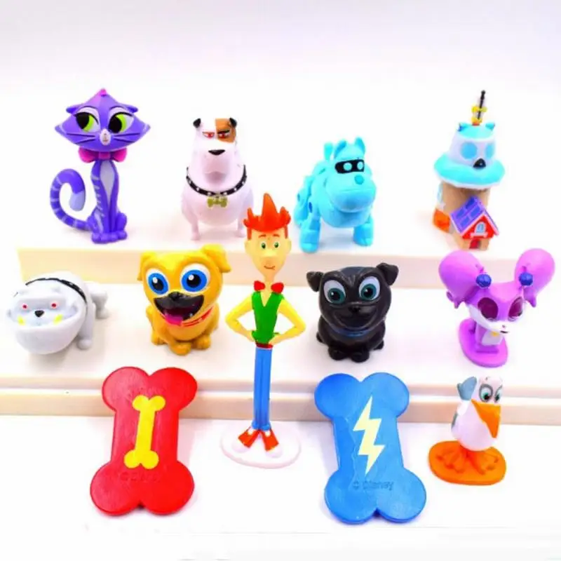 12 шт./компл. щенок собака Pals Doll Canina аниме игрушка фигурки героев игрушки