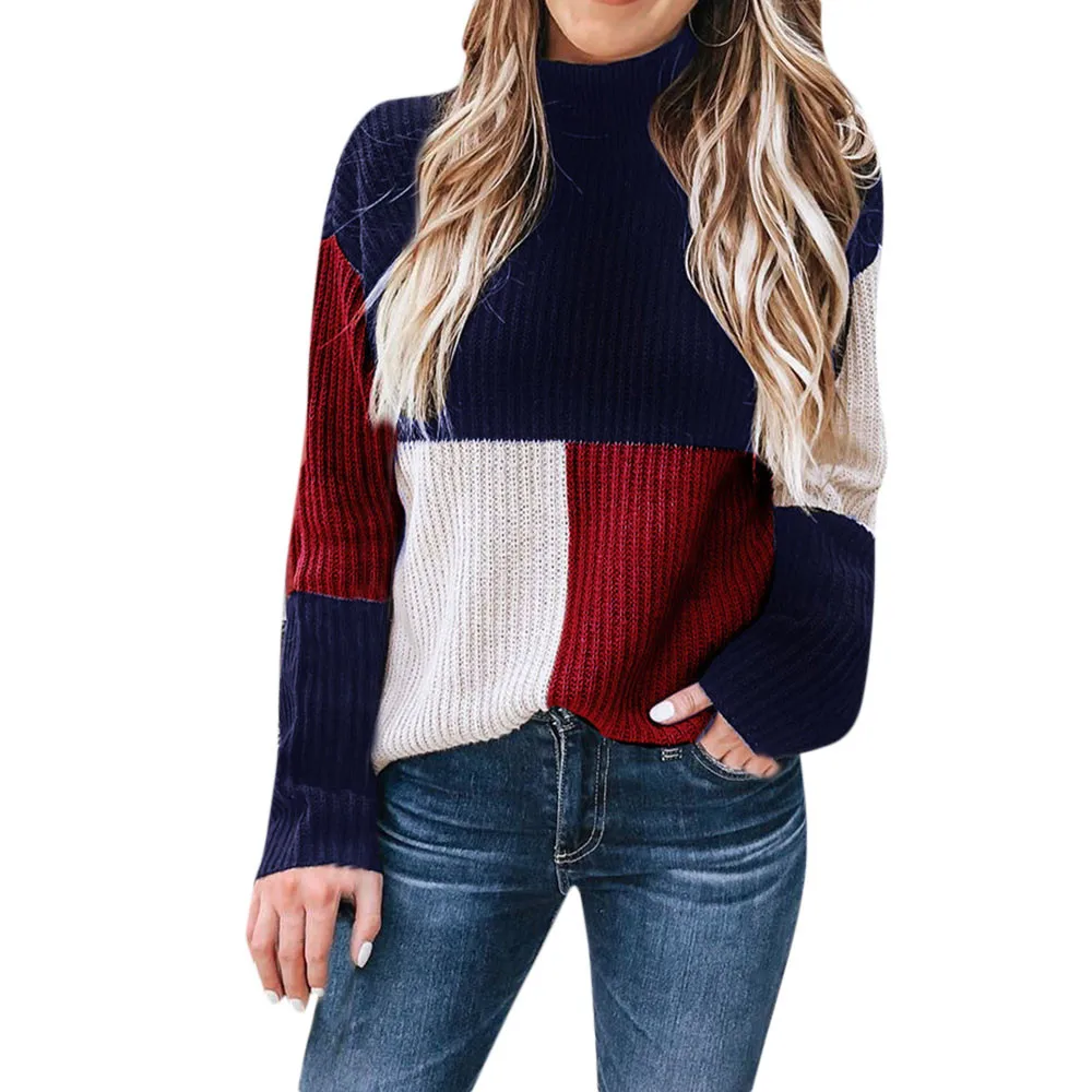 Свитер женский вязаный с длинным рукавом | Женская одежда