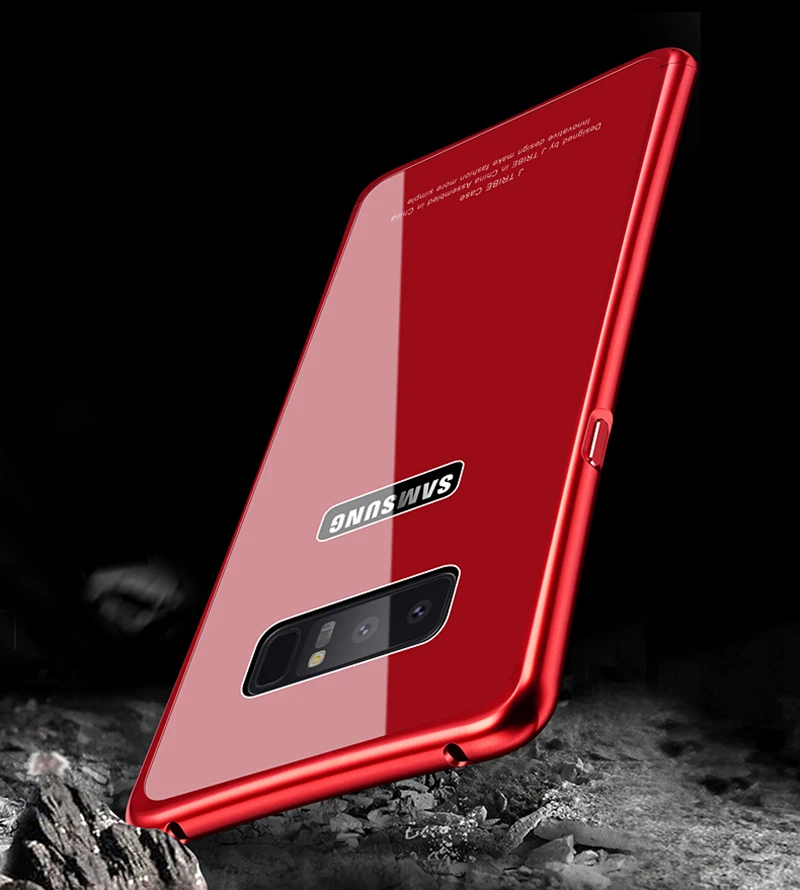 Роскошный чехол S8 + гибридная металлическая рамка закаленное стекло Note8 для samsung