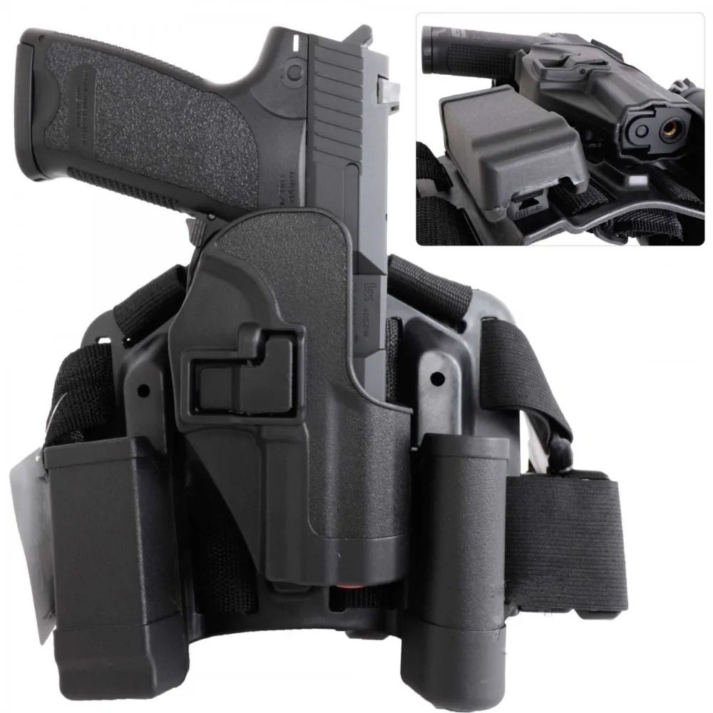 CQC Glock пистолет кобура правой рукой падения нога держатель Airsoft Принадлежности для охоты USP 1911 SIG Sauer P226 Глок 17 19 22