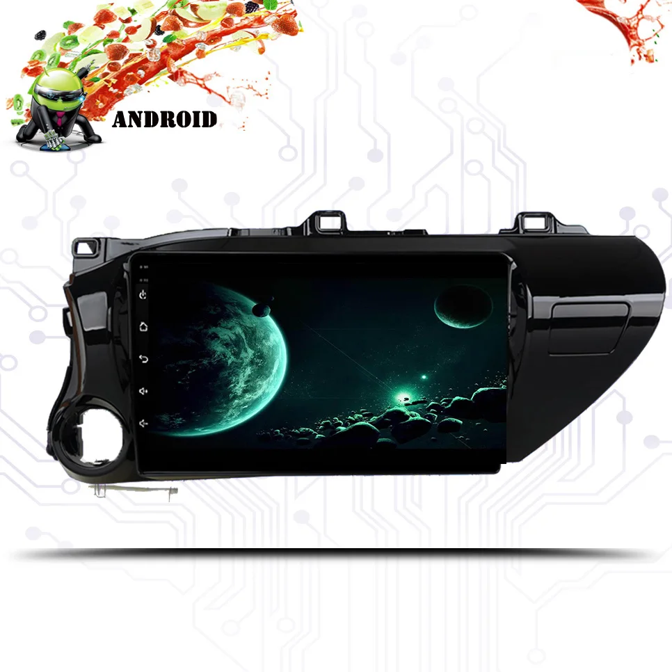 Android 10 0 Восьмиядерный автомобильный DVD GPS навигация для Toyota Hilux 2016 2017 2018 Радио