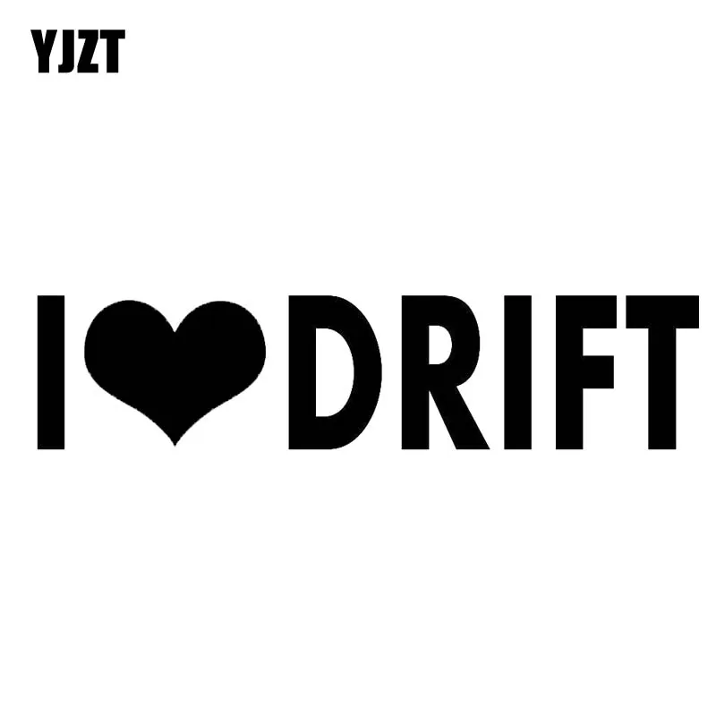 YJZT 14 см * 3 I LOVE DRIF Turbo наклейка на автомобиль виниловая стойка дизельный Дрифт