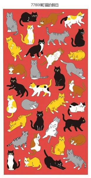 1 шт./лот японская серия Kawaii Cat & Dog friends многофункциональная наклейка/Скрапбукинг