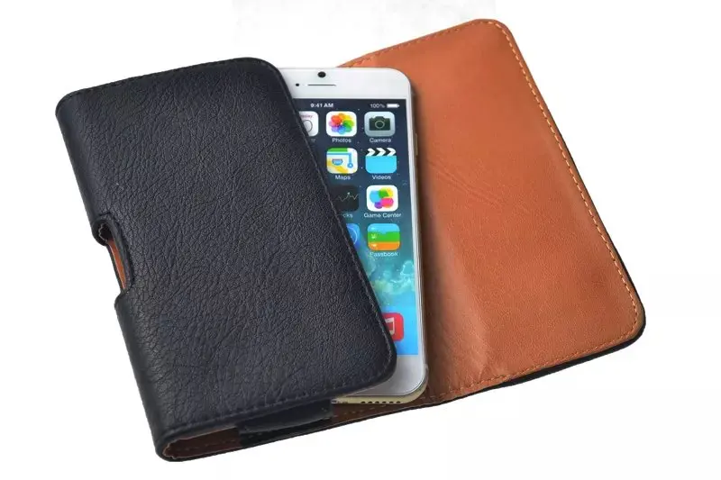 Fashion PU Leather Waist Belt Pocket Holster Bag Phone Case For huawei p8 p9 lite honor 7 5x 5c y6 g8 5.5&quot Below Cover |