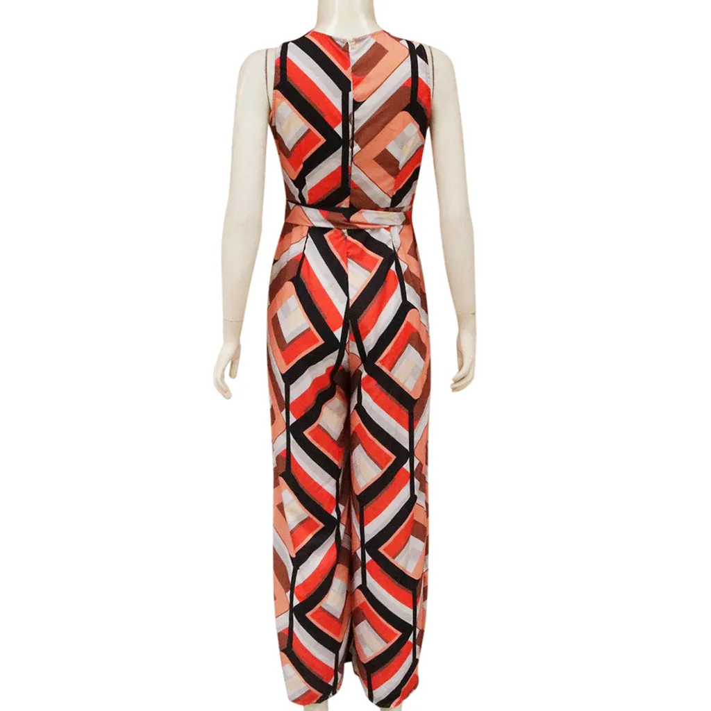 Комбинезон женский с широкими штанинами Свободный Повседневный ромпер