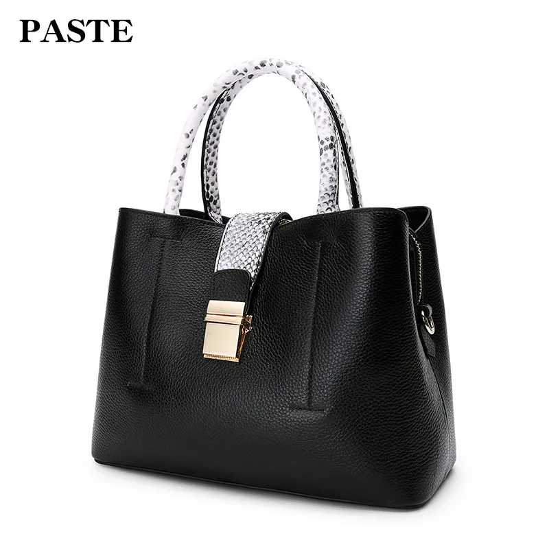 Новинка 2018 Брендовая женская сумка с ручкой под змеиную кожу через плечо из