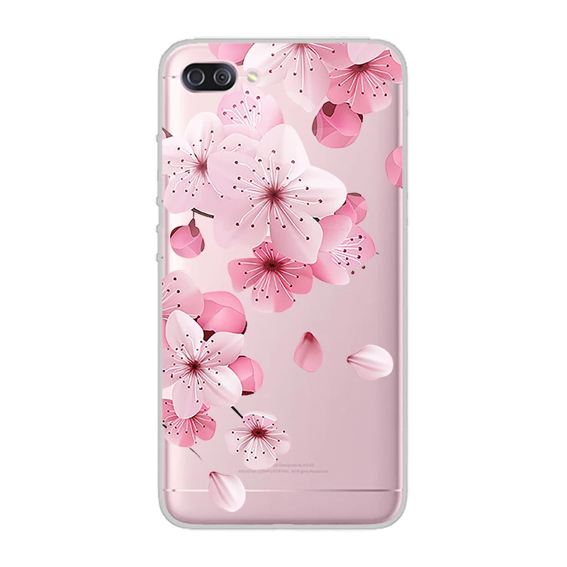 ciciber Phone Cases For ASUS Zenfone 4 Max Plus Pro Live 3 GO Case Soft Back Cover ZC520KL ZB501KL ZC554KL ZB500KL Flower Funda |