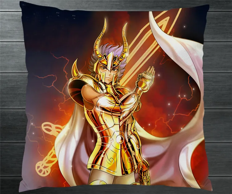 Козерог Saint Seiya Кура Водолей Camus Fanart 40*40 см двухсторонний чехол искусственная кожа