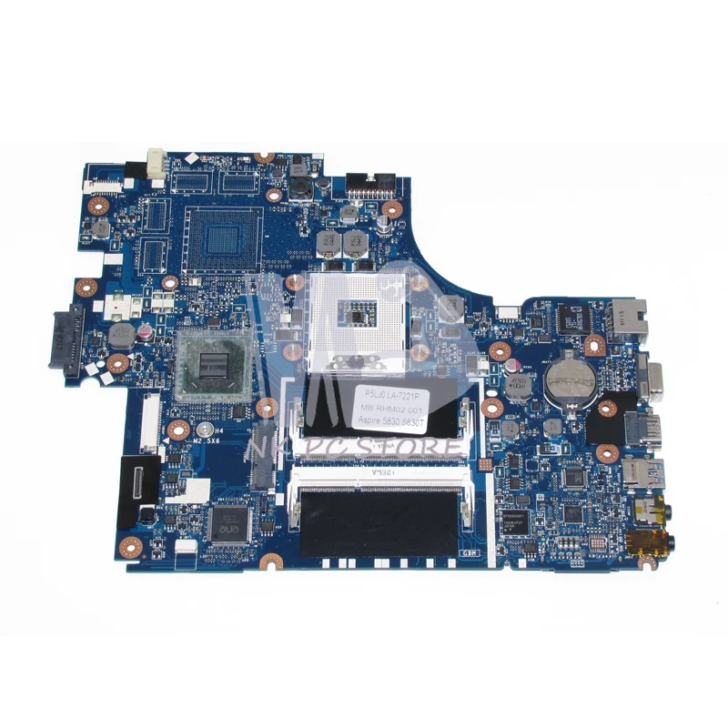 Материнская плата NOKOTION P5LJ0 материнская для ноутбука Acer aspire 5830 5830T HM65 UMA DDR3|main board|ddr3