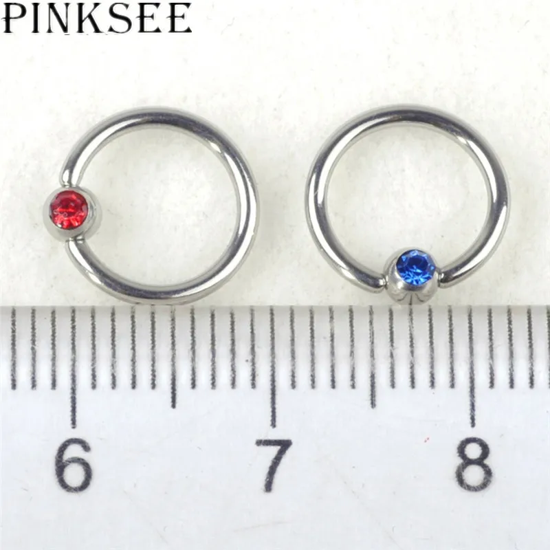 1pc/5pcs/10pcs Goth Punk Clip On Fake Piercing Body Nose Lip Rings Hoop Ear Tongue Ring Stainless Steel Jewelry | Украшения и