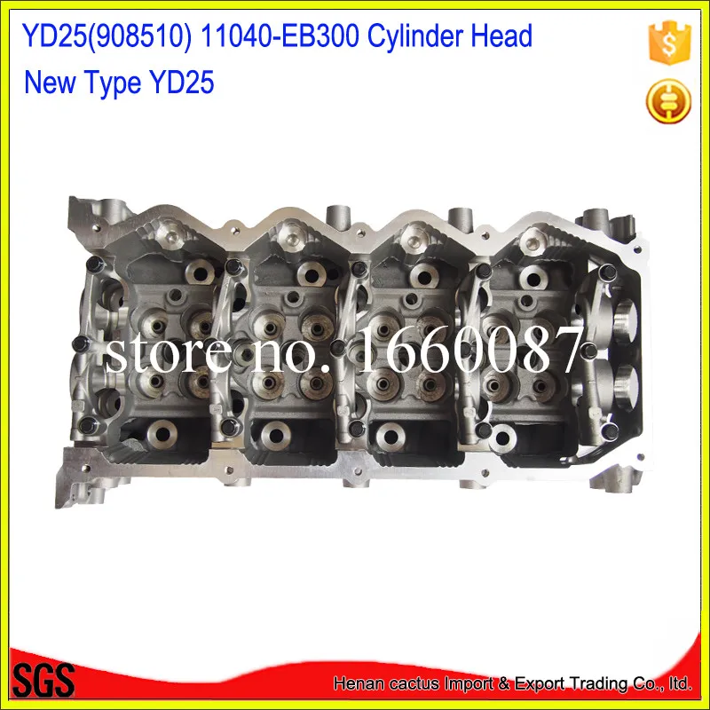 

YD25 головка цилиндра AMC 908 610 11040-EB30A Год 2005-смещение 2488cc для Nissan navara