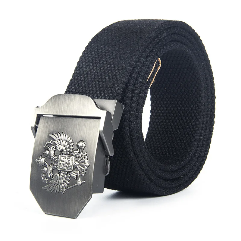 Black Belt Мужской ремень из парусины, русский Национальный пояс с пряжкой, тактический ремень, нейлоновый военный мужской ремень для брюк, длинный черный пояс для талии, подарок - Цвет: Black Belt