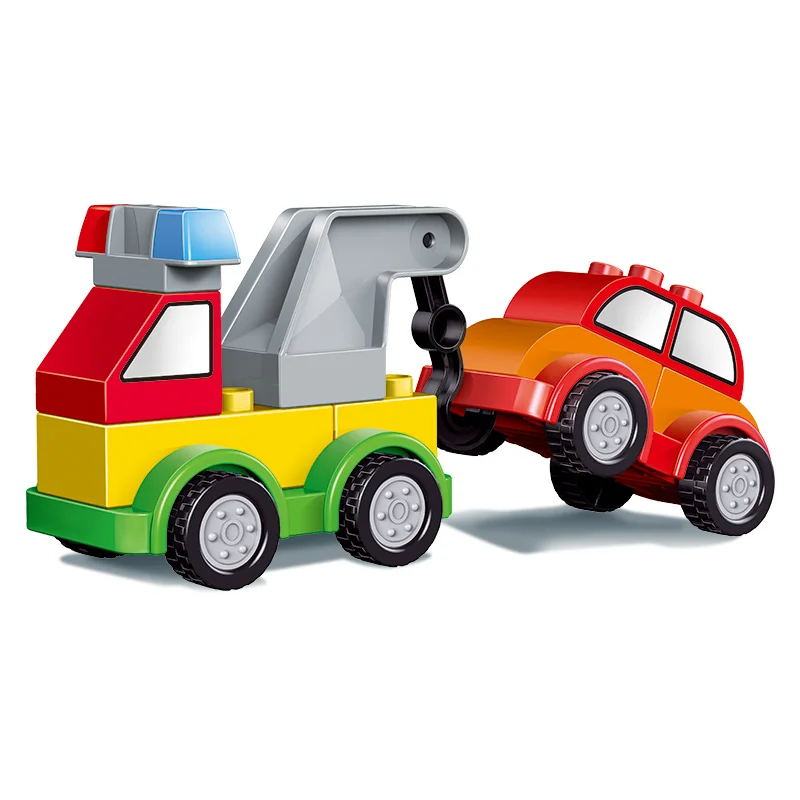 105/52 шт. Duplo автомобили негабаритных штук строительный конструктор Совместимость