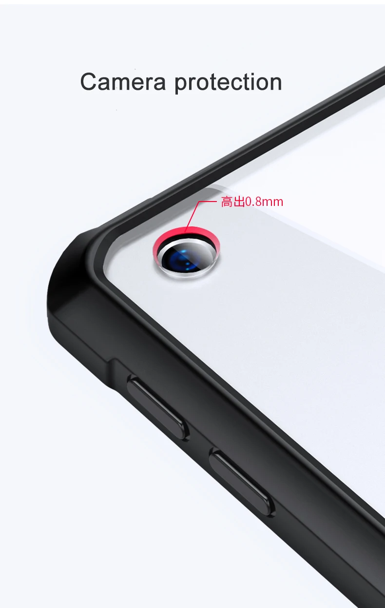Xundd Роскошный прозрачный чехол для iPad Mini 4, ультра тонкий акриловый+ ТПУ противоударный чехол для iPad Mini чехол