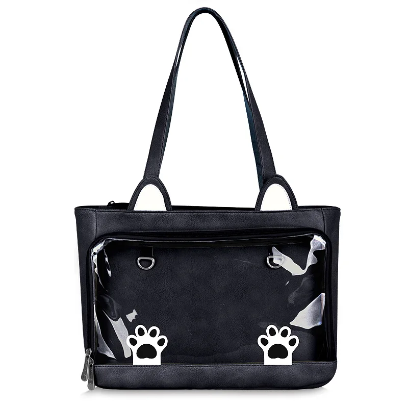Style 3 Сумка японская Милая кошка прозрачная сумка ita Bookbag желе сумка на плечо Itabag - Цвет: Style 3