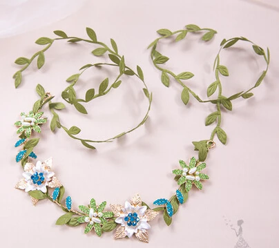 Женская мода Оголовье Волосы Группа Handmade Хрустальный Цветок Ювелирные Украшения