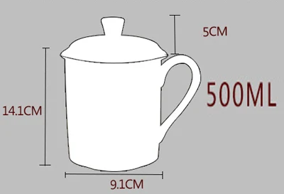 500 мл, китайский костяной фарфор чаша с драконом для чайной церемонии, рисунок воздушного дракона, костяной фарфор-чайная кружка в китайском традиционном стиле geek
