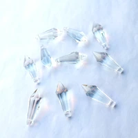 50pcs 1038mm crystal chandelier pendants lamp icicle drops 50pcs octagon beads and round ringshanging prisms home decoration