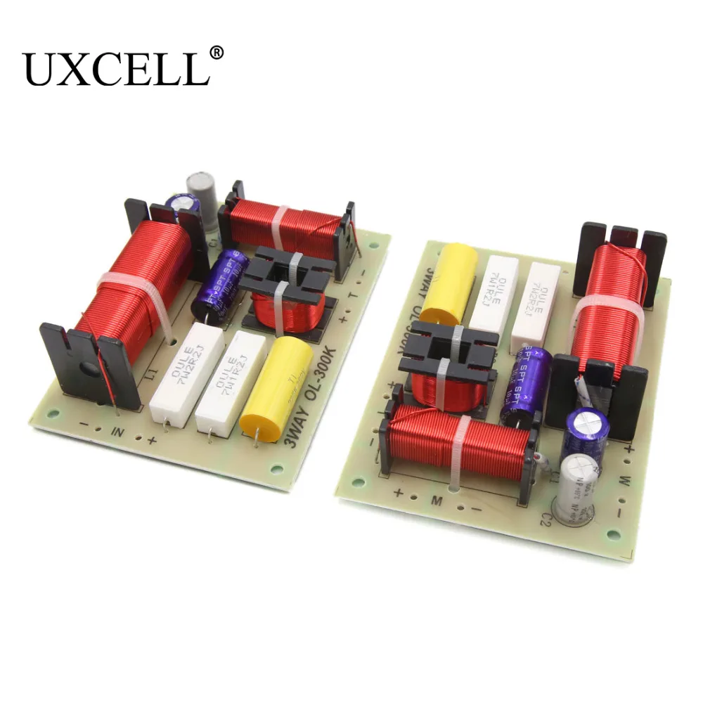 UXCELL 2 шт. 180 Вт 3 полосный аудио динамик разделитель частоты фильтр