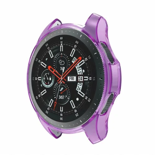 ТПУ чехол для samsung Galaxy Watch 46 мм/gear S3 Frontier S 3 Силиконовый противоударный защитный чехол для samsung gear S3 - Цвет: Фиолетовый