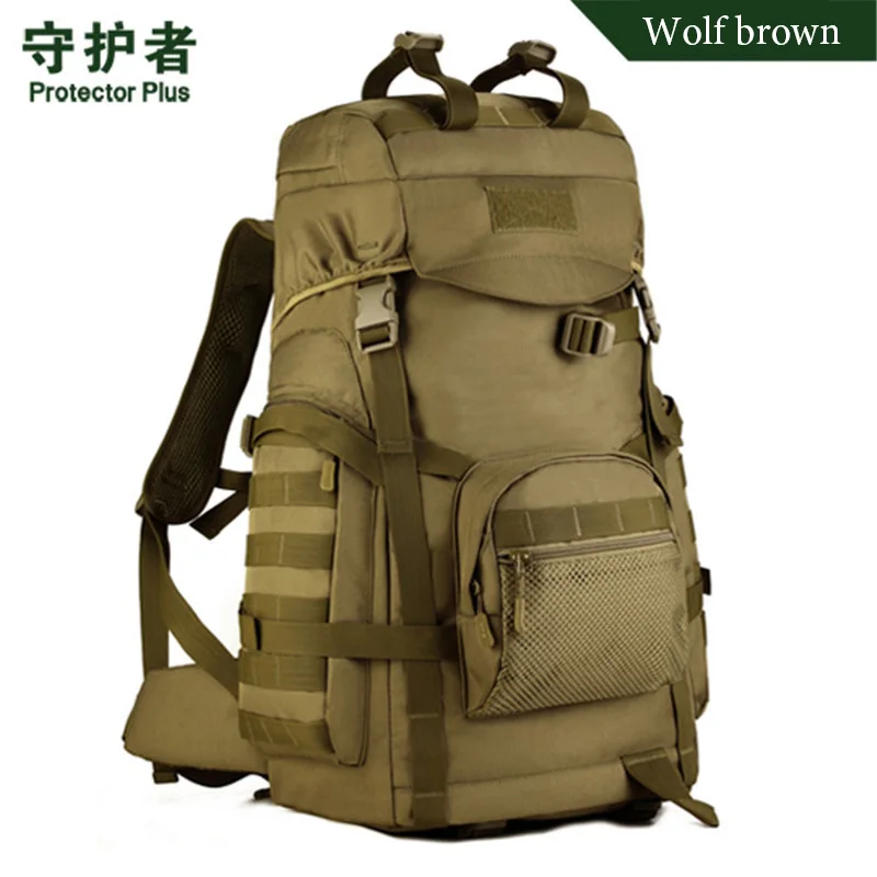 Мужские сумки вместительный рюкзак объемом 60 л военные водонепроницаемые