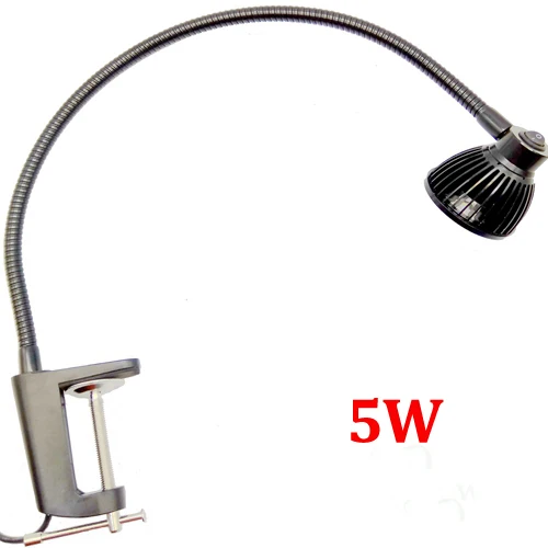 Фото 5W 110V 220V «гусиная шея» Светодиодная лампа с фиксатором №3